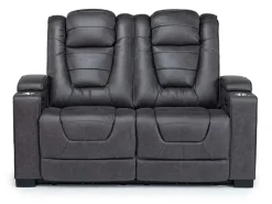 Mor Furniture Living Room Sets|Cody 2 Power Sofa & Loveseat In Walnut