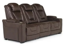 Mor Furniture Living Room Sets|Cody 2 Power Sofa & Loveseat In Walnut