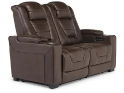 Mor Furniture Living Room Sets|Cody 2 Power Sofa & Loveseat In Walnut