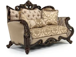 Mor Furniture Loveseats|Constantine Loveseat In Gold