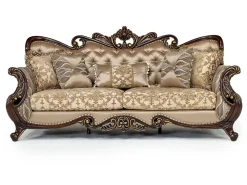 Mor Furniture Living Room Sets|Constantine Sofa & Loveseat In Gold