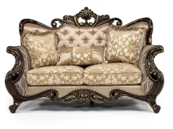 Mor Furniture Living Room Sets|Constantine Sofa & Loveseat In Gold