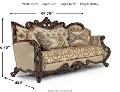 Mor Furniture Sofas|Constantine Sofa In Gold