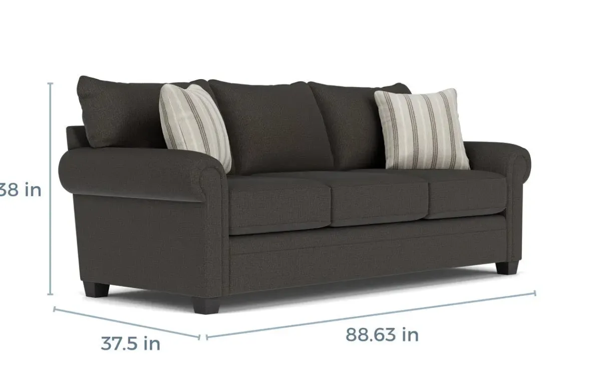 Mor Furniture Sleeper Sofas|Sofas|Cordoba Queen Sleeper Sofa In Splash Charcoal