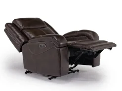 Mor Furniture Recliners|Cortez Power Recliner In Dark Brown Leather