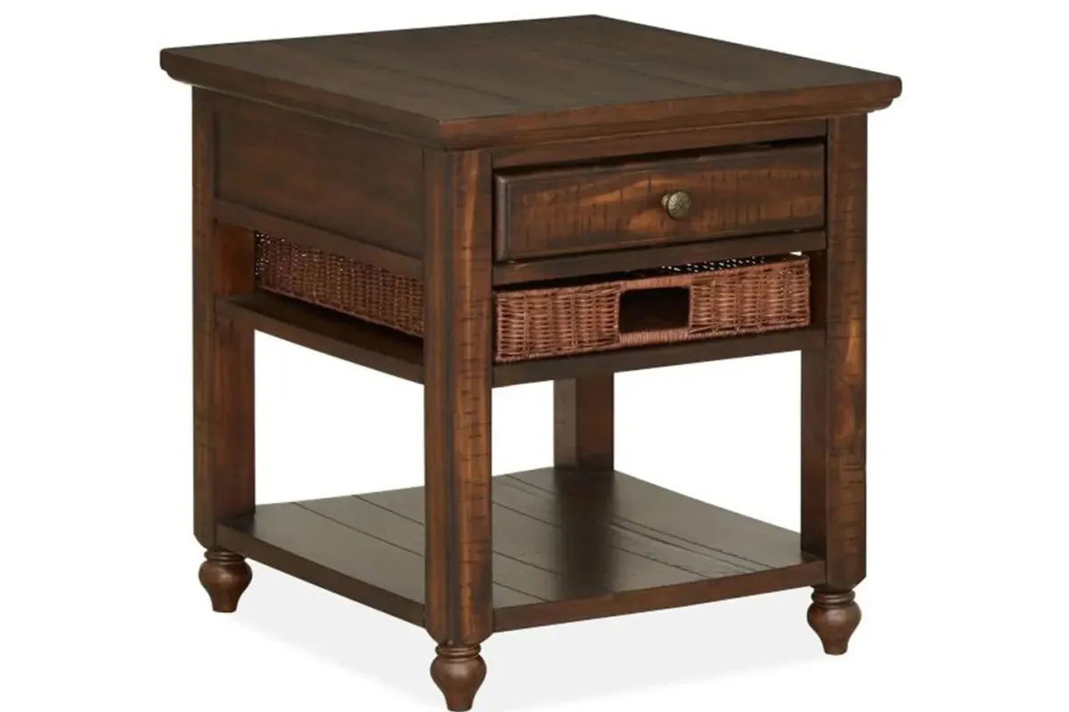 Mor Furniture Sofa & End Tables|Cottage Lane End Table In Brown