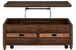 Mor Furniture Coffee Tables|Cottage Lane Lift Top Coffee Table In Brown