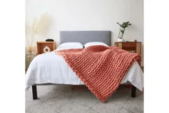 Mor Furniture Duvets & Coverlets|Duvets & Coverlets|Cotton Weighted Blanket In Cream, Twin/Full