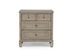 Mor Furniture Nightstands|Country Side 4 Drawer Nightstand In Brown
