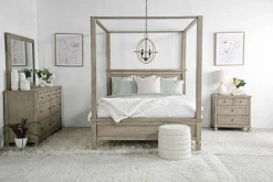 Mor Furniture Nightstands|Country Side 4 Drawer Nightstand In Brown