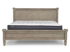 Mor Furniture Bedroom Sets|Country Side Canopy Bed, Dresser, Mirror & 2 Drawer Nightstand In Brown, Queen