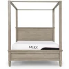 Mor Furniture Beds|Country Side Canopy Bed In Brown, Queen
