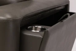 Mor Furniture Reclining Sectionals|Reclining Sofas|Cove 5 Piece 2 Power Sectional In Gray Leather