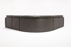 Mor Furniture Reclining Sectionals|Reclining Sofas|Cove 5 Piece 2 Power Sectional In Gray Leather
