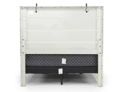 Mor Furniture Beds|Dallas Panel Bed W/ Lights In White Wash, Twin