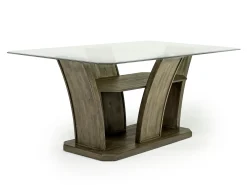 Mor Furniture Seating For 4|Dining Room Sets|Dapper Dining Table & 4 Chairs In Gray