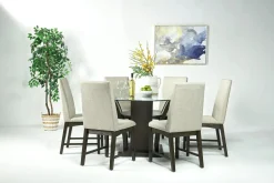 Mor Furniture Round Dining Tables|Dining Tables|Dapper Round Dining Table In Gray
