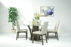 Mor Furniture Round Dining Tables|Dining Tables|Dapper Round Dining Table In Gray