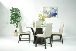 Mor Furniture Round Dining Tables|Dining Tables|Dapper Round Dining Table In Gray
