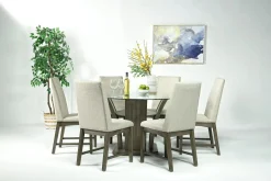 Mor Furniture Round Dining Tables|Dining Tables|Dapper Round Dining Table In Gray