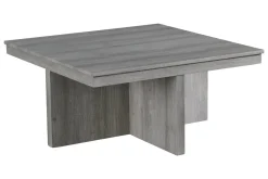 Mor Furniture Coffee Tables|Dawson Coffee Table W/ 4 Storage Stools In Gray