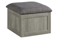 Mor Furniture Coffee Tables|Dawson Coffee Table W/ 4 Storage Stools In Gray