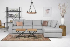 Mor Furniture Sectionals|Dennon Sofa Chaise Sectional In , Right Facing Pebble