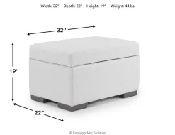Mor Furniture Ottomans|Dennon Storage Ottoman In Sea Salt