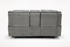 Mor Furniture Reclining Sofas|Loveseats|Derby Reclining Console Loveseat In Light Gray