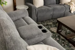 Mor Furniture Reclining Sofas|Loveseats|Derby Reclining Console Loveseat In Light Gray