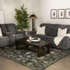 Mor Furniture Reclining Sofas|Derby Reclining Sofa & Console Loveseat In Gray