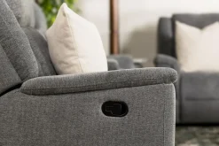 Mor Furniture Reclining Sofas|Derby Reclining Sofa & Console Loveseat In Gray