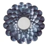 Mor Furniture Accent Mirrors|Deunoro Circle Mirror In Blue