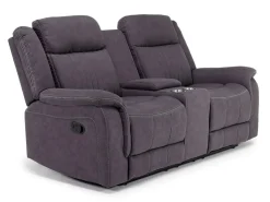 Mor Furniture Reclining Sofas|Loveseats|Diamond Reclining Console Loveseat In Gray