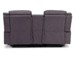 Mor Furniture Reclining Sofas|Loveseats|Diamond Reclining Console Loveseat In Gray