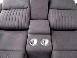 Mor Furniture Reclining Sofas|Loveseats|Diamond Reclining Console Loveseat In Gray