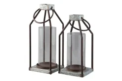 Mor Furniture Candle Holders|Sculptures|Diedrick Lantern, Set Of 2