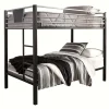 Mor Furniture Kids Beds & Bunk Beds|Dinsmore Bunk Bed In Black/Gray, Twin/Twin