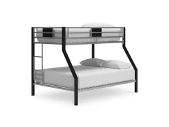 Mor Furniture Kids Beds & Bunk Beds|Dinsmore Bunk Bed In Black/Gray, Twin/Twin