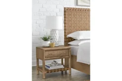 Mor Furniture Nightstands|Dorsey 2 Drawer Nightstand In Granola