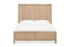 Mor Furniture Bedroom Sets|Dorsey Panel Bed, Dresser, Mirror & 2 Drawer Nightstand In Granola, Queen