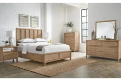 Mor Furniture Beds|Dorsey Panel Bed In Granola, Queen