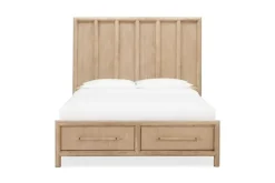 Mor Furniture Beds|Dorsey Panel Bed In Granola, Queen