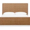 Mor Furniture Beds|Dorsey Woven Panel Bed In Granola, Queen