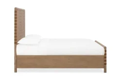 Mor Furniture Beds|Dorsey Woven Panel Bed In Granola, Queen