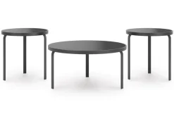Mor Furniture Coffee Tables|Dorylin Coffee Table W/ 2 End Tables In Black