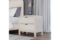 Mor Furniture Nightstands|Drake 2 Drawer Nightstand In Sugar