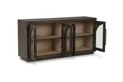 Mor Furniture Tv Stands|Dreley Accent Console In Black/Natural