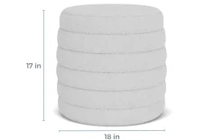 Mor Furniture Ottomans|Duntler Accent Ottoman In Ivory