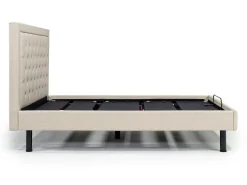 Mor Furniture Adjustable Foundations|Duo Linen Adjustable Foundation Bed In Natural, Queen